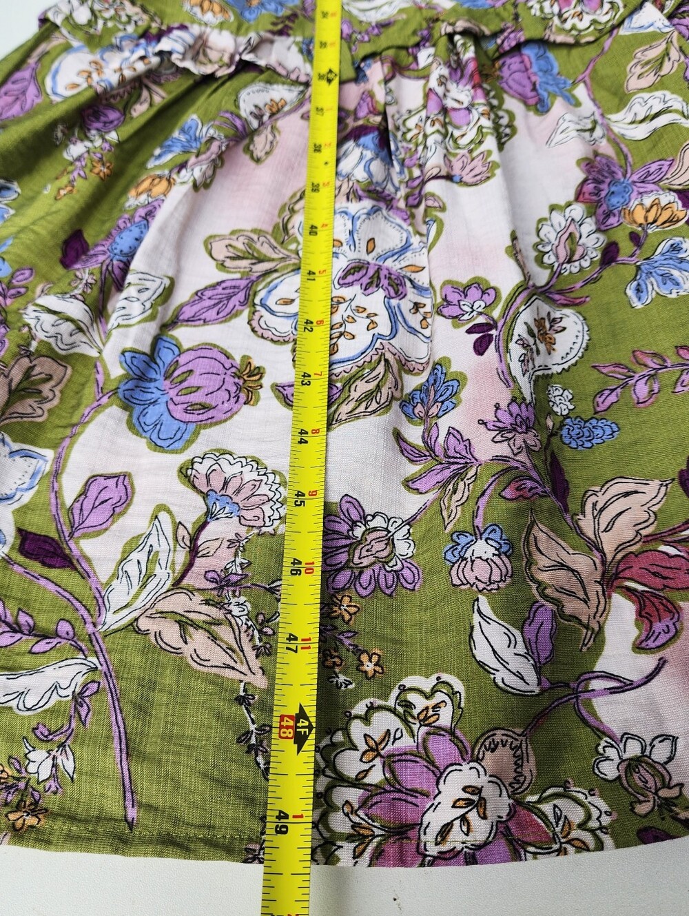 Monteau Los Angeles Women's Maxi Dress Floral Print Green Rayon Nylon Sz S - Picture 11 of 16